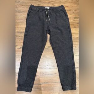 Taylor Stitch Organic Cotton Textured Aprés Pant in Charcoal Sashiko